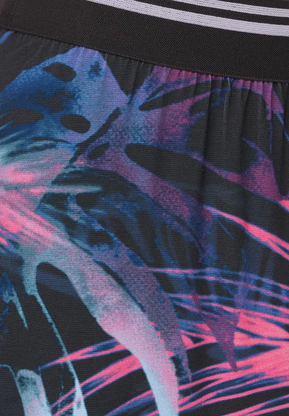 CECIL Stufenrock mit Blätterprint