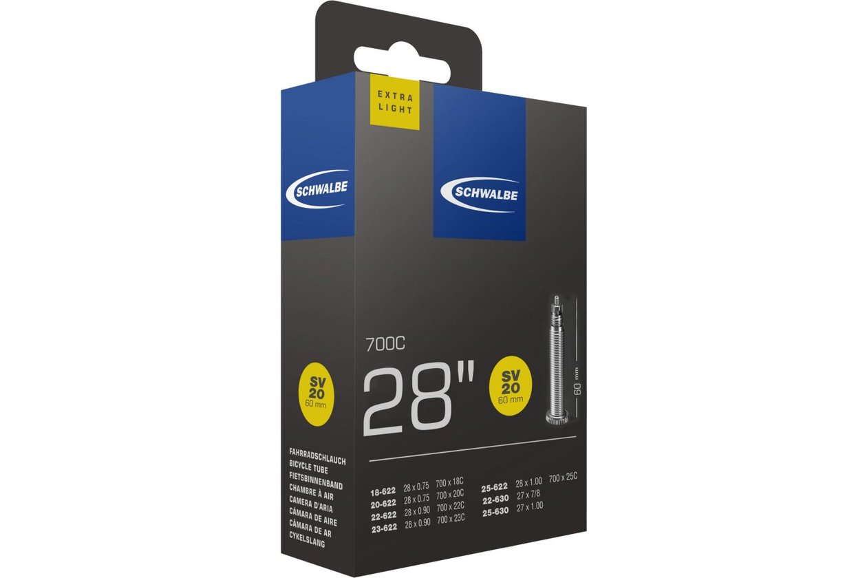 Schwalbe SV20 Extra Light Schlauch 28 Zoll - 60 mm