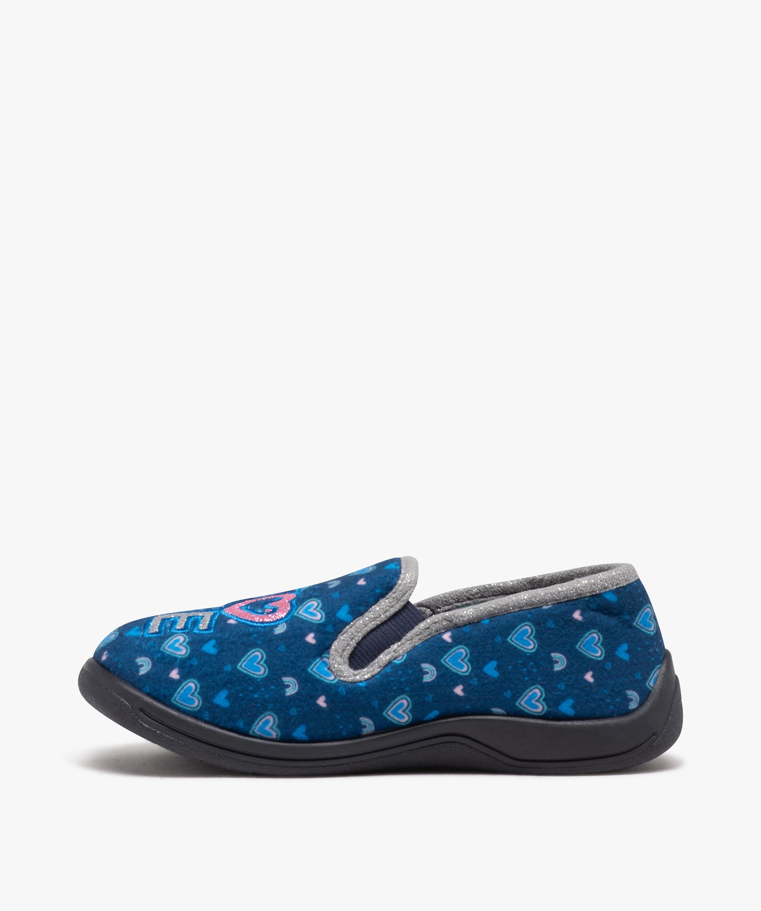 Chaussons fille pantoufles imprimées love - Beppi bleu | GEMO