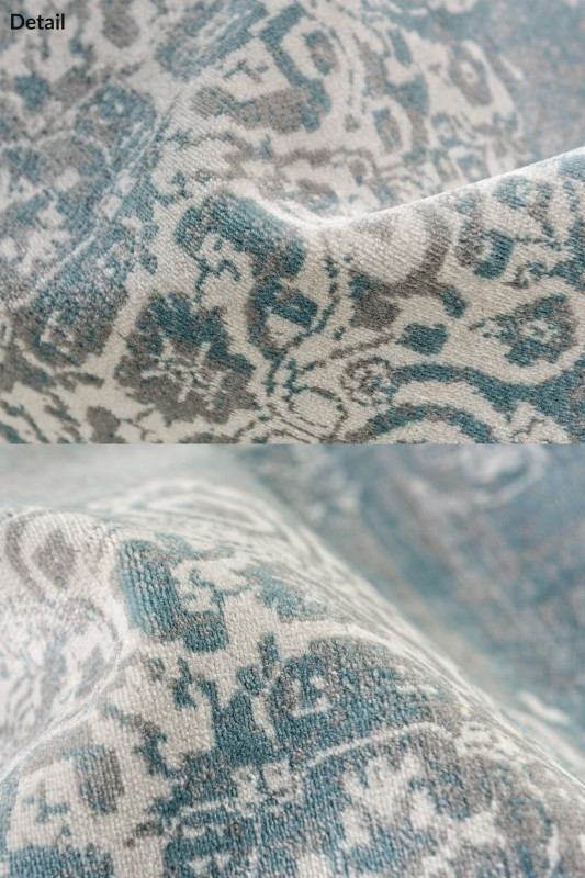 Lifa Living Cool Vintage Teppich Grau Blau 133 x 200 cm