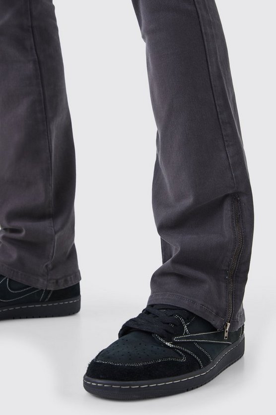 Skinny Cargo-Hose mit Reißverschluss