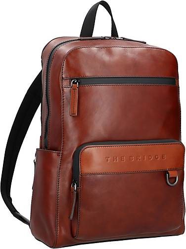 The Bridge Damiano Rucksack Leder 39 cm Laptopfach