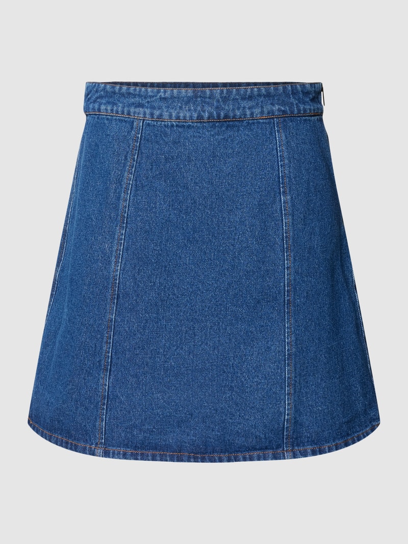 Jeansrock mit Teilungsnähten Modell 'NELLY' in jeans