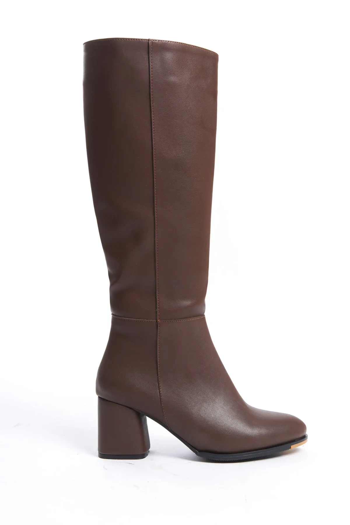 Capone Outfitters  Damenstiefel mit ovaler Spitze und seitlichem Reißverschluss und Absatz