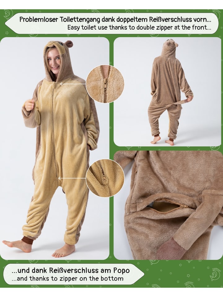 Corimori Murmeltier-Kostüm Fasching in Braun günstig kaufen