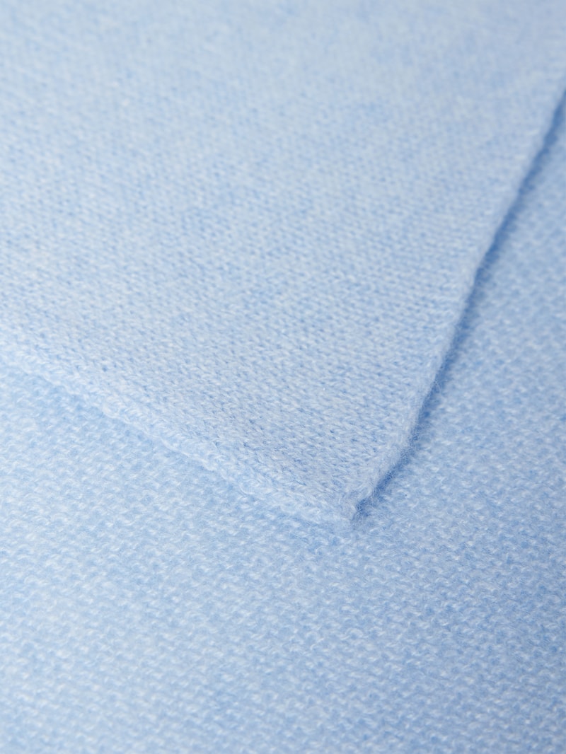 Kaschmirschal im unifarbenen Design in hellblau