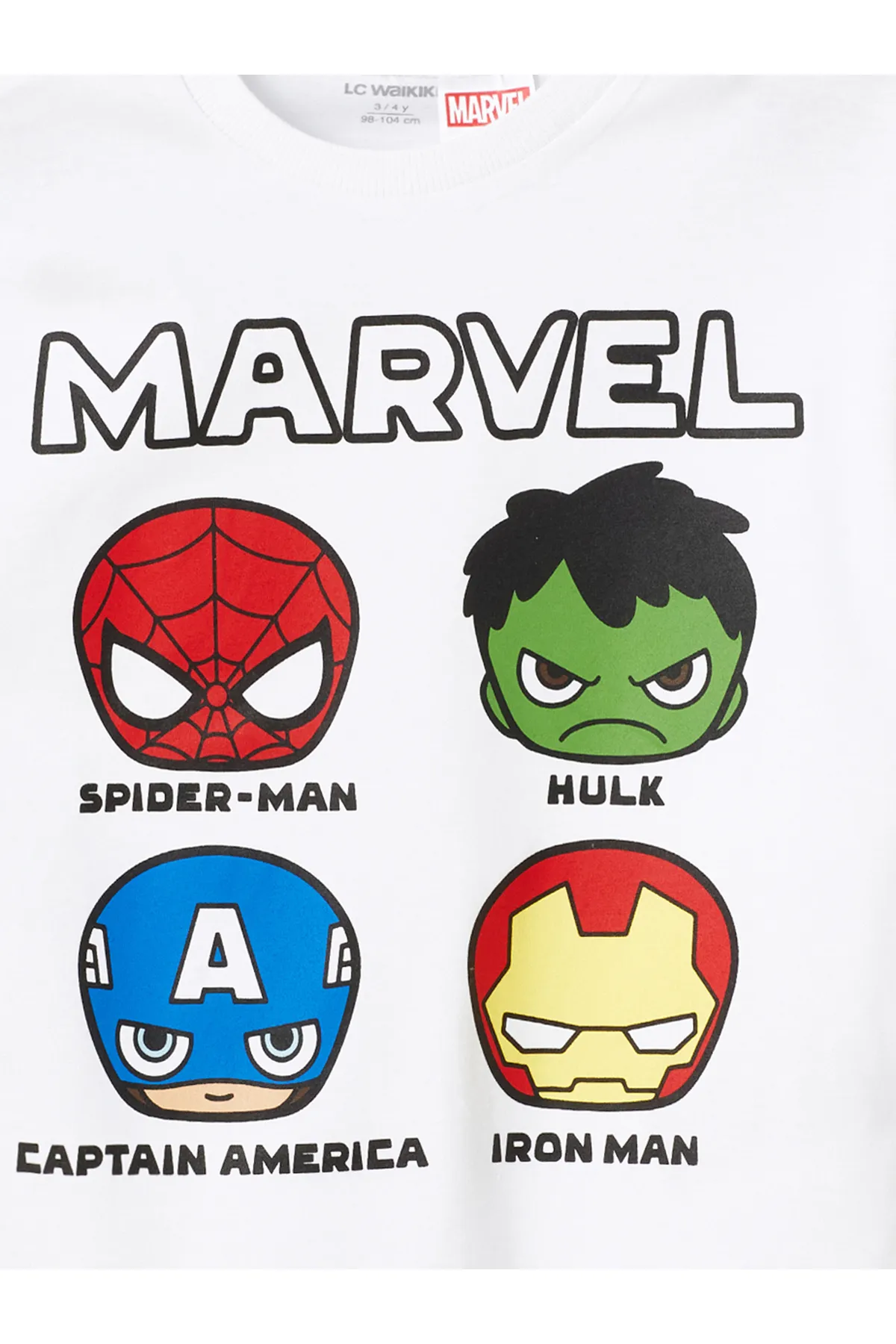 LC Waikiki  2-teiliges Set aus kurzärmligem Spiderman-Sweatshirt und Jogginghose für Babys mit Rundhalsausschnitt