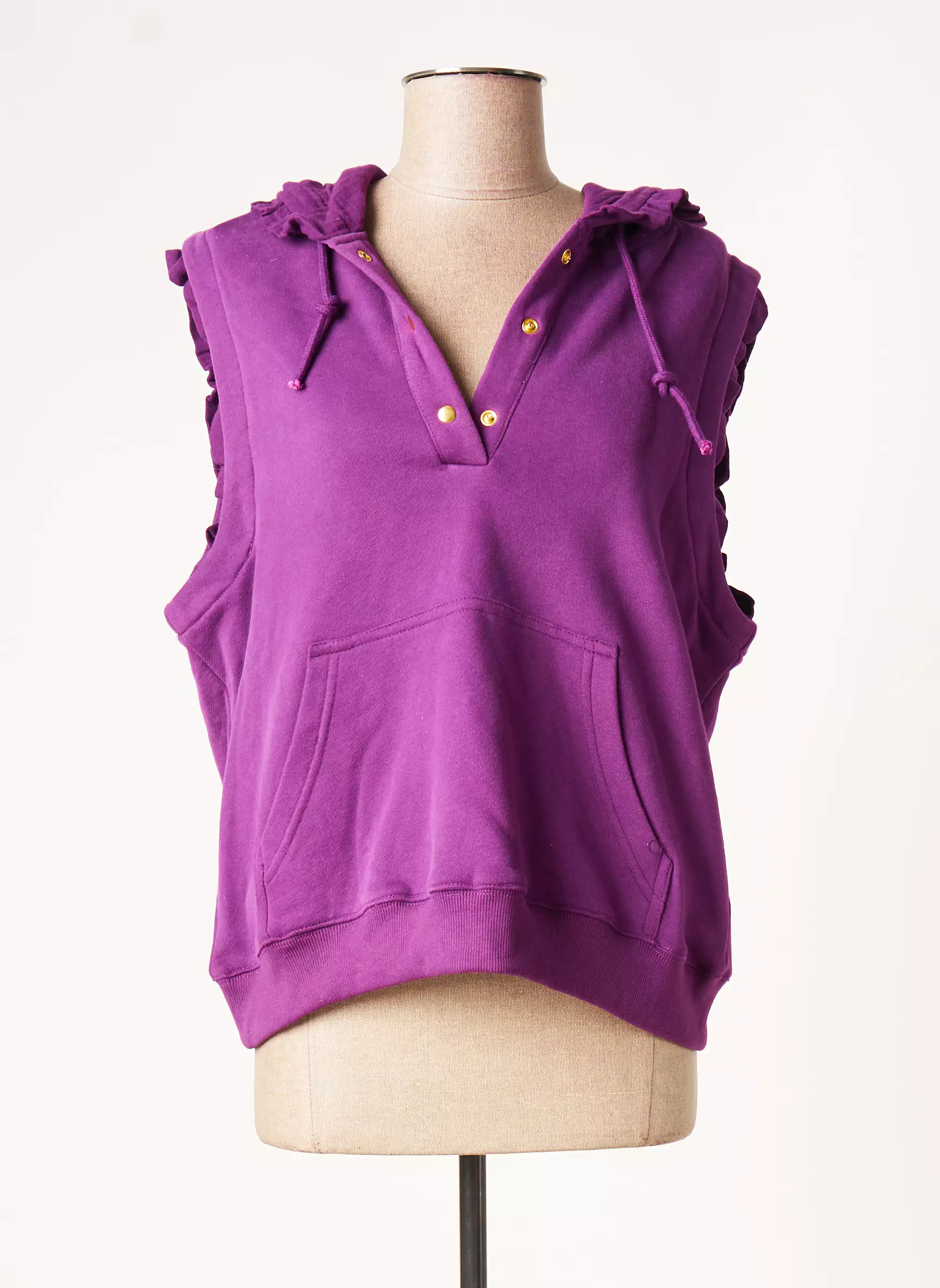 Charlior Sweat Capuche Femme couleur violet