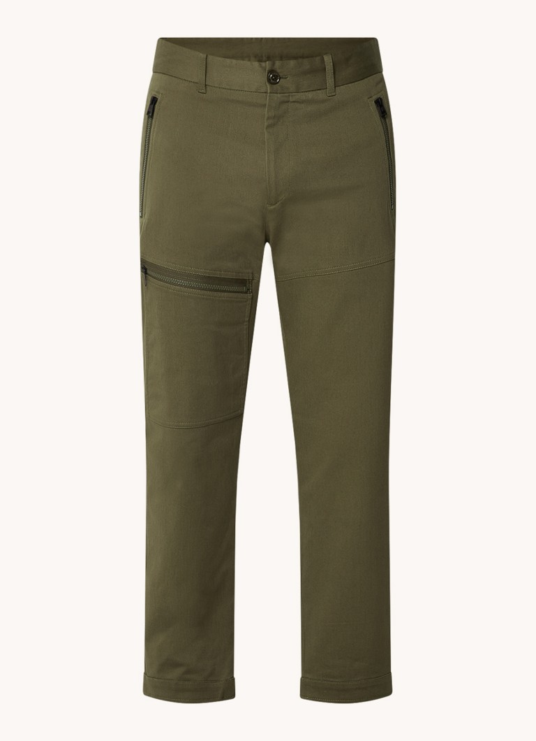 Pantalonii cargo Moncler sunt disponibili cu fermoar