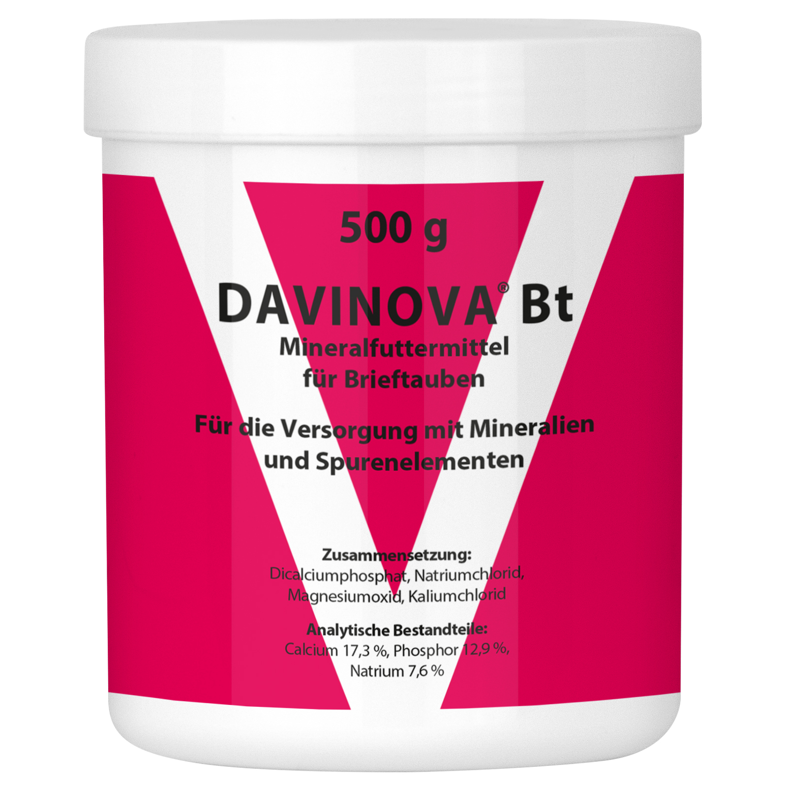 Quiko Ergänzungsfutter Quiko Davinova Bt 500 g: Mineralfuttermittel für Brieftauben