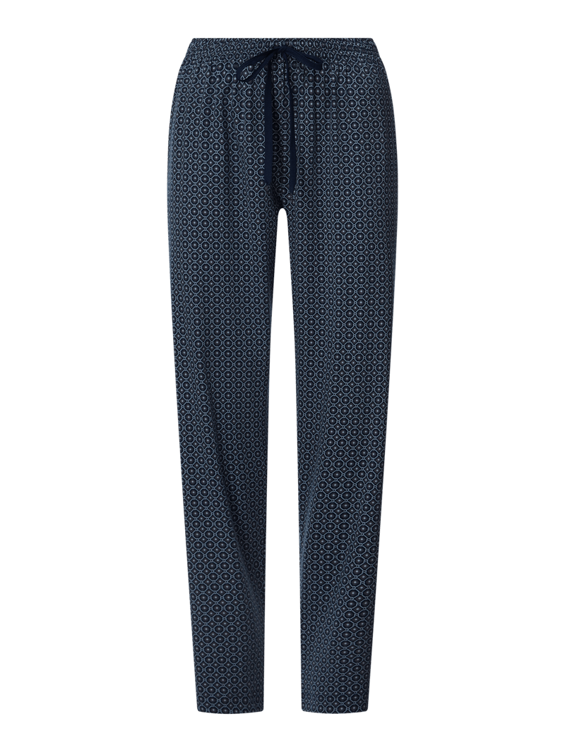 Pyjama-Hose aus Baumwolle in marineblau