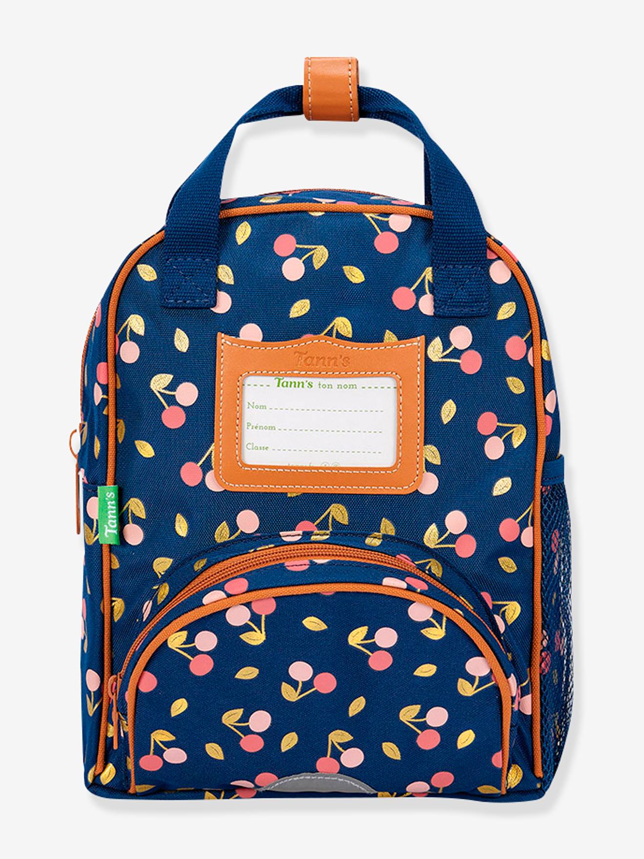 Sac à dos fille Alexa TANN'S bleu imprimé cerises
