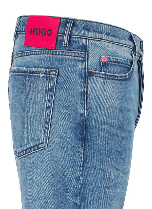 HUGO, Jeans 634, Tapered Fit, Baumwoll-Stretch, blau