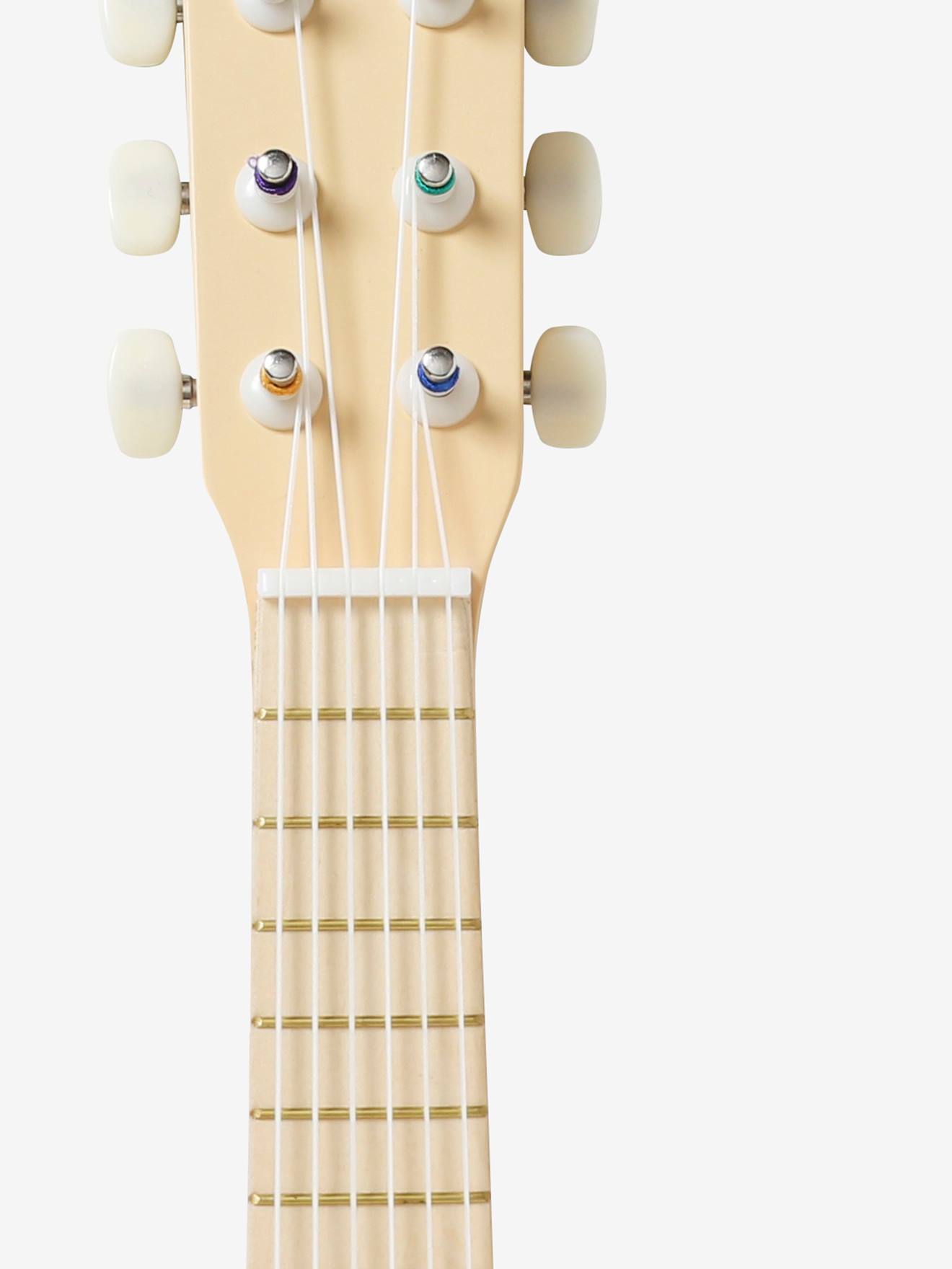 Vertbaudet Holz-Gitarre für Kleinkinder FSC - hellbeige/pandafreunde