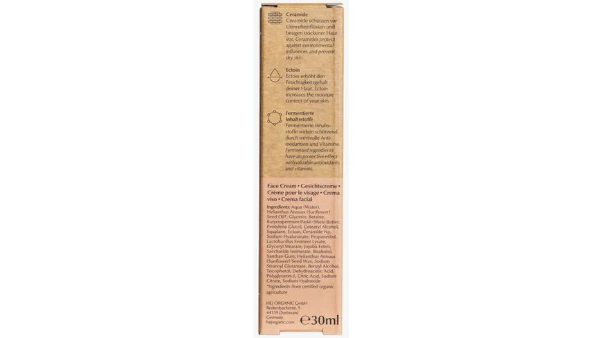 HEJ ORGANIC Naked Barrier Repair Face Cream 30 ml
