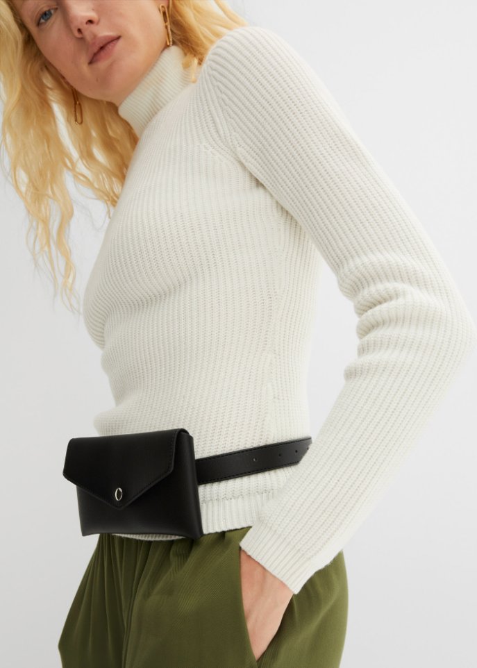 Rollkragenpullover, eng anliegend