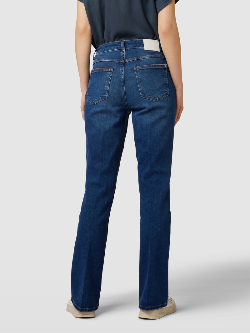 Jeans mit Label-Patch in jeans