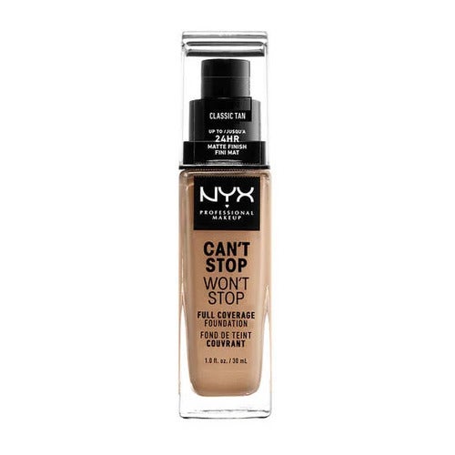NYX Professional Makeup Can't Stop Won't Stop Full Coverage Foundation, мушкатни орашчић 30 мл