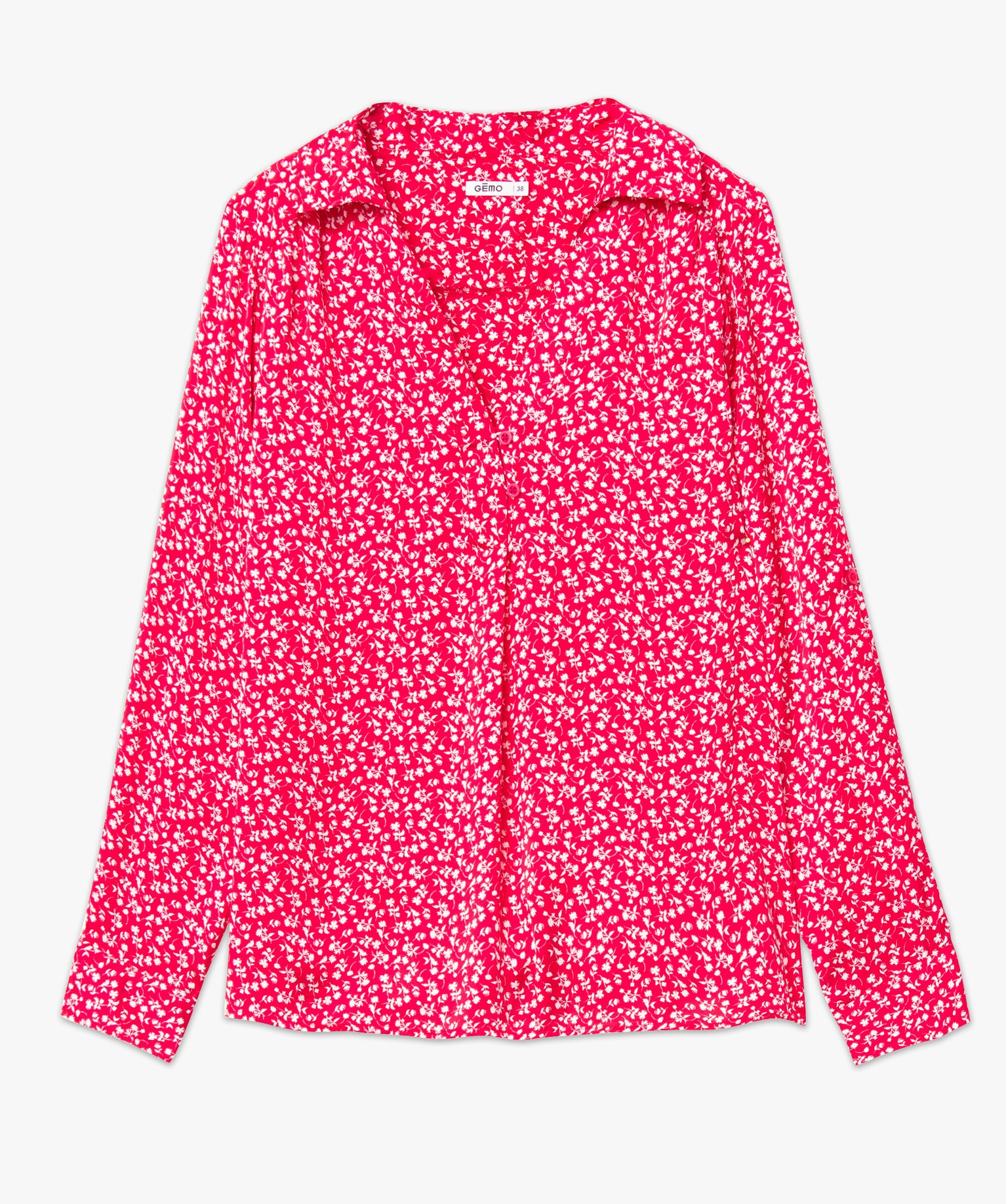 Chemise fleurie à manches longues femme imprime | GEMO