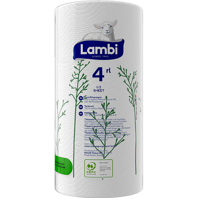 Lambi Tørkerull Lambi 4-pk Decor