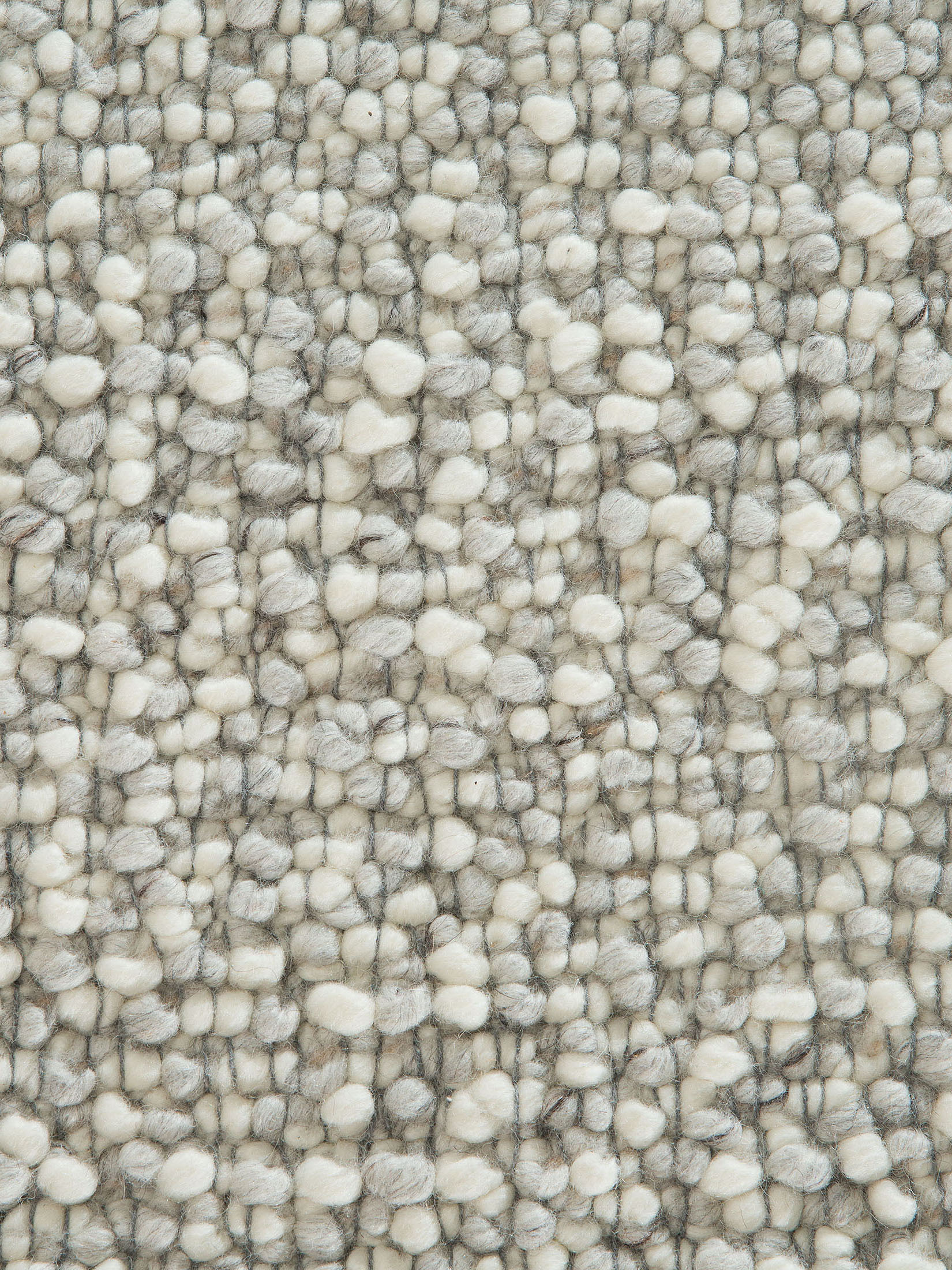 Solberga Woll-Teppich, Grey´n White