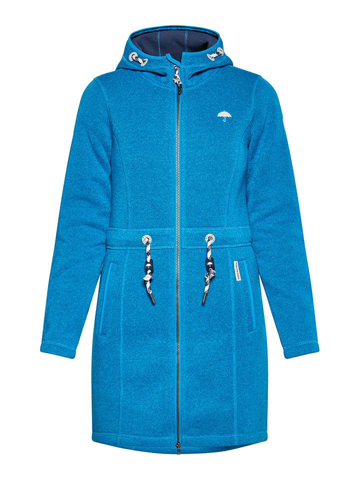 Schmuddelwedda Strickfleecemantel in Hellblau günstig kaufen