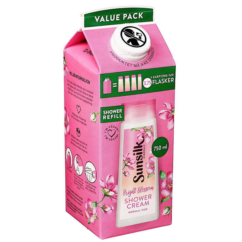 Sunsilk Dusjsåpe 750 ml refill Bright Blossom Sunsilk