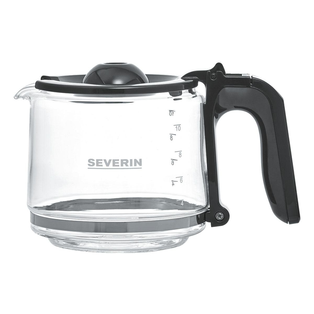 Severin Filterkaffeemaschine KA 4817, Kaffeemaschine mit Glaskanne, bis 10 Tassen, 1000 Watt