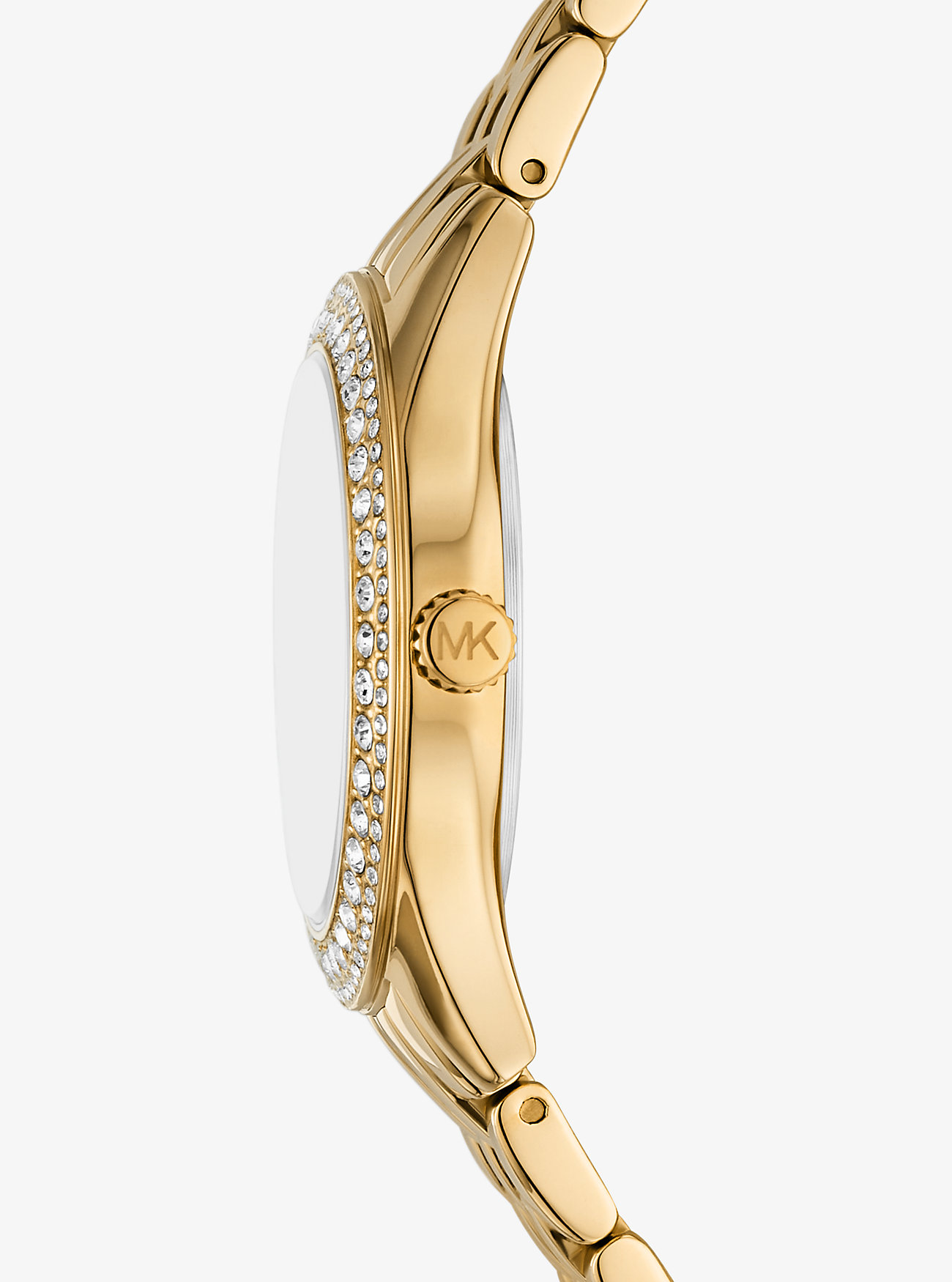 Mini Harlowe  Pavé Gold-Tone Watch - GOLD