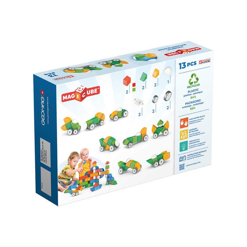 Coffret de construction Geomag magnétique avec roues