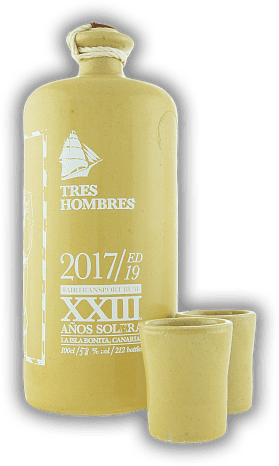 Tres Hombres Edition No. 19 Captains Choice La Isla Bonita XXIII + 2 Becher Tres Hombres Edition No. 19 Captains Choice La Isla Bonita XXIII + 2 Becher  1	 Liter - Vol 58%