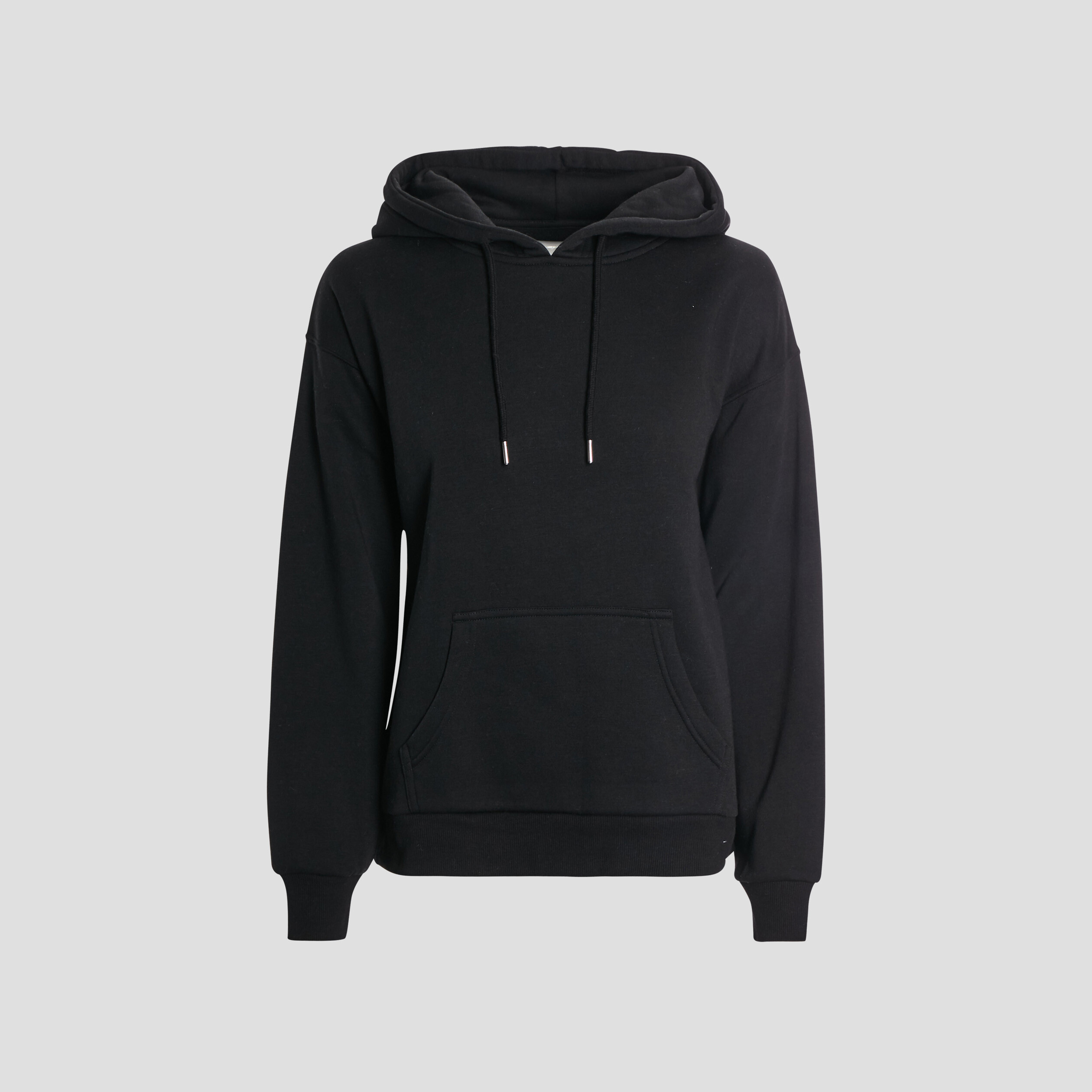 Sweat molleton à capuche hoodie noir femme | La Halle