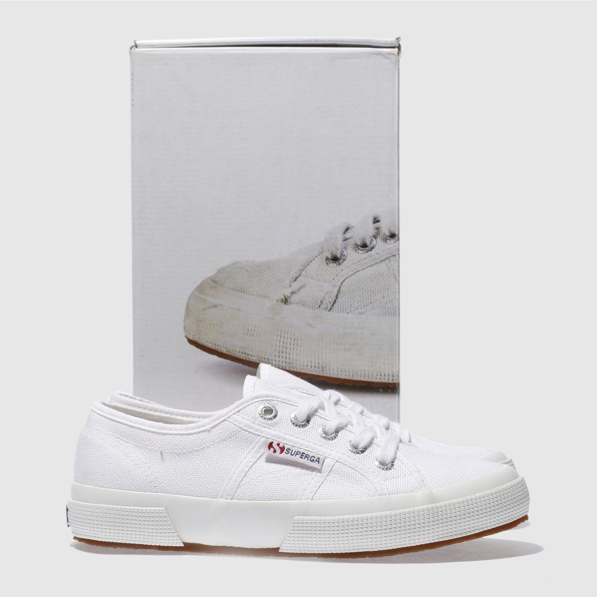 Superga 2750 pamut sportcipő fehér színben
