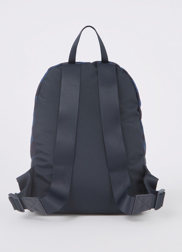 Rucsac Tommy Hilfiger cu imprimeu în carouri și logo brodat.