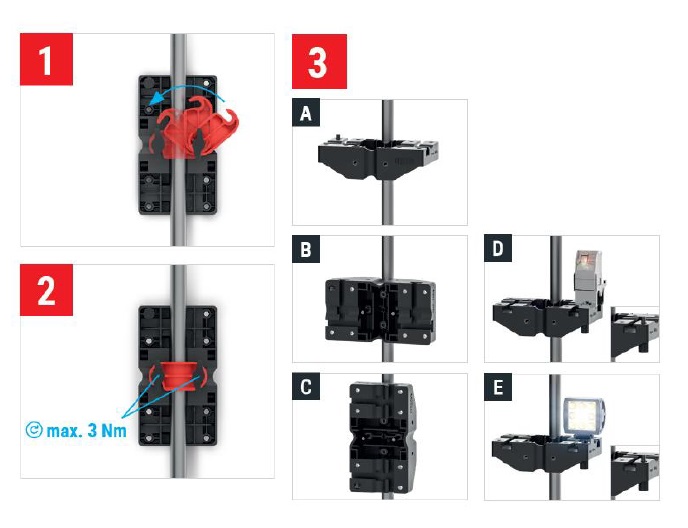 Bessey STE-MH-SET Wielofunkcyjny zestaw montażowy