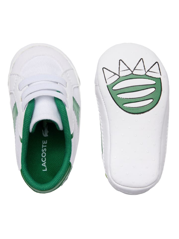 Lacoste Krabbelschuhe in Weiß/Grün günstig kaufen