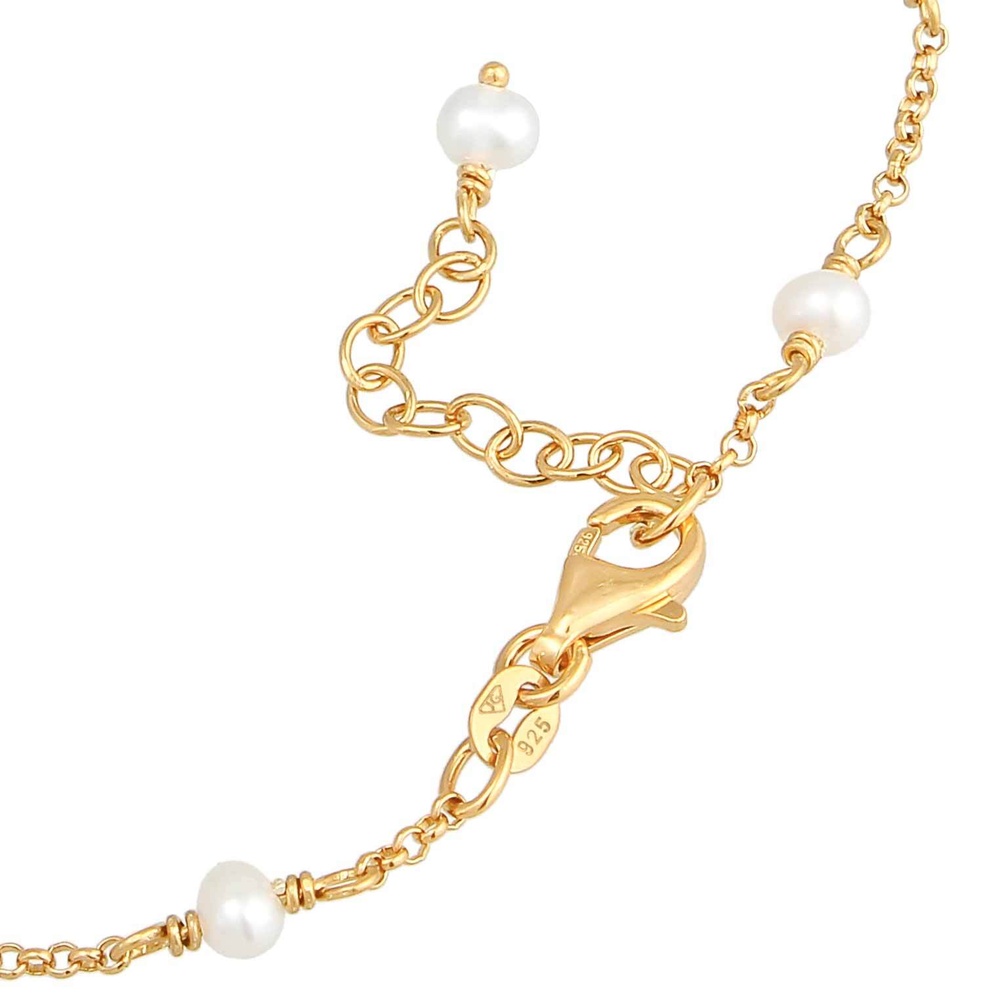 Elli Elli Bracelet de Cheville Femmes Bracelet de Cheville Élégant avec Perles d'eau d Bijoux