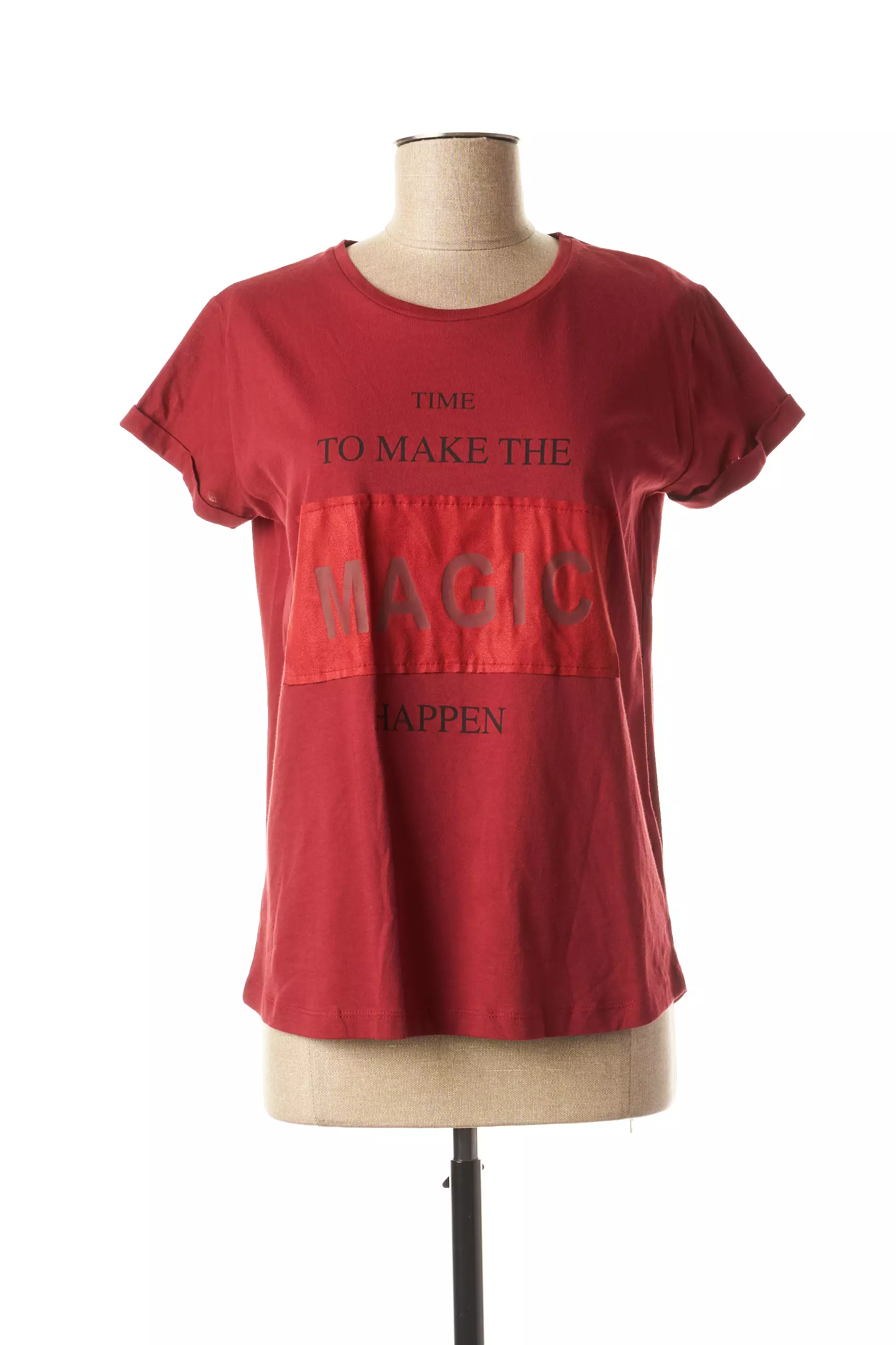 C Est Beau La Vie Tshirts Femme couleur rouge