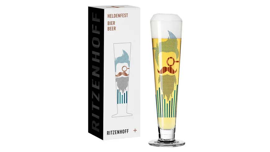 RITZENHOFF Bierglas Heldenfest #10 C. Kordes H22