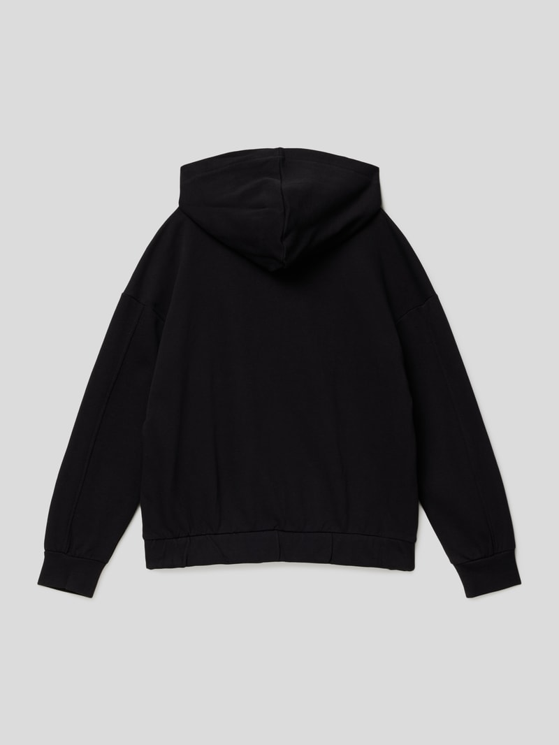 Hoodie mit Kapuze in schwarz