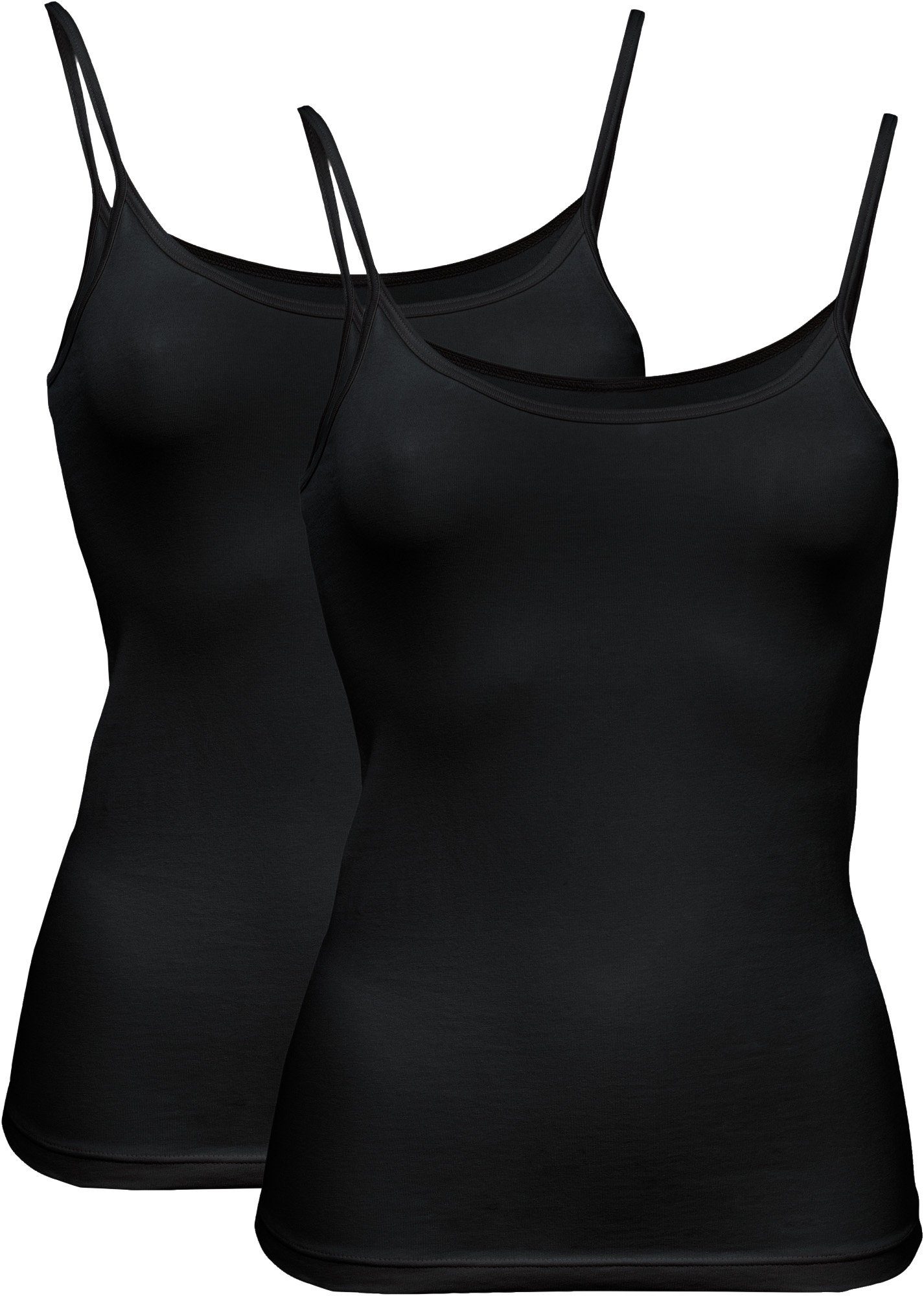 Erwin Müller Unterhemd Damen-Unterhemd 2er-Pack Single-Jersey Uni