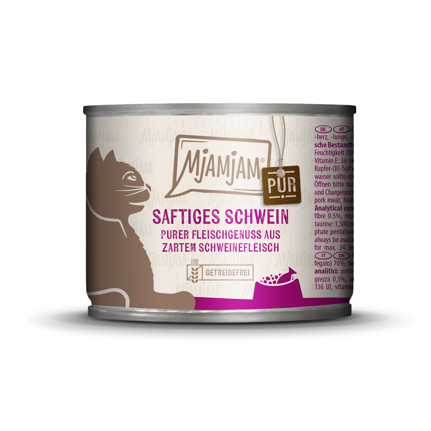 MjAMjAM Nassfutter MjAMjAM 6x200 g Schwein pur
