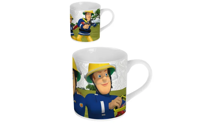 p os Handel - Feuerwehrmann Sam Porzellan Tasse, 1 Stück, sortiert
