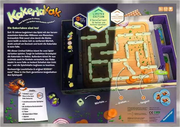 Kakerlakak Glow in the dark - Kinderspiel ab 5 Jahren