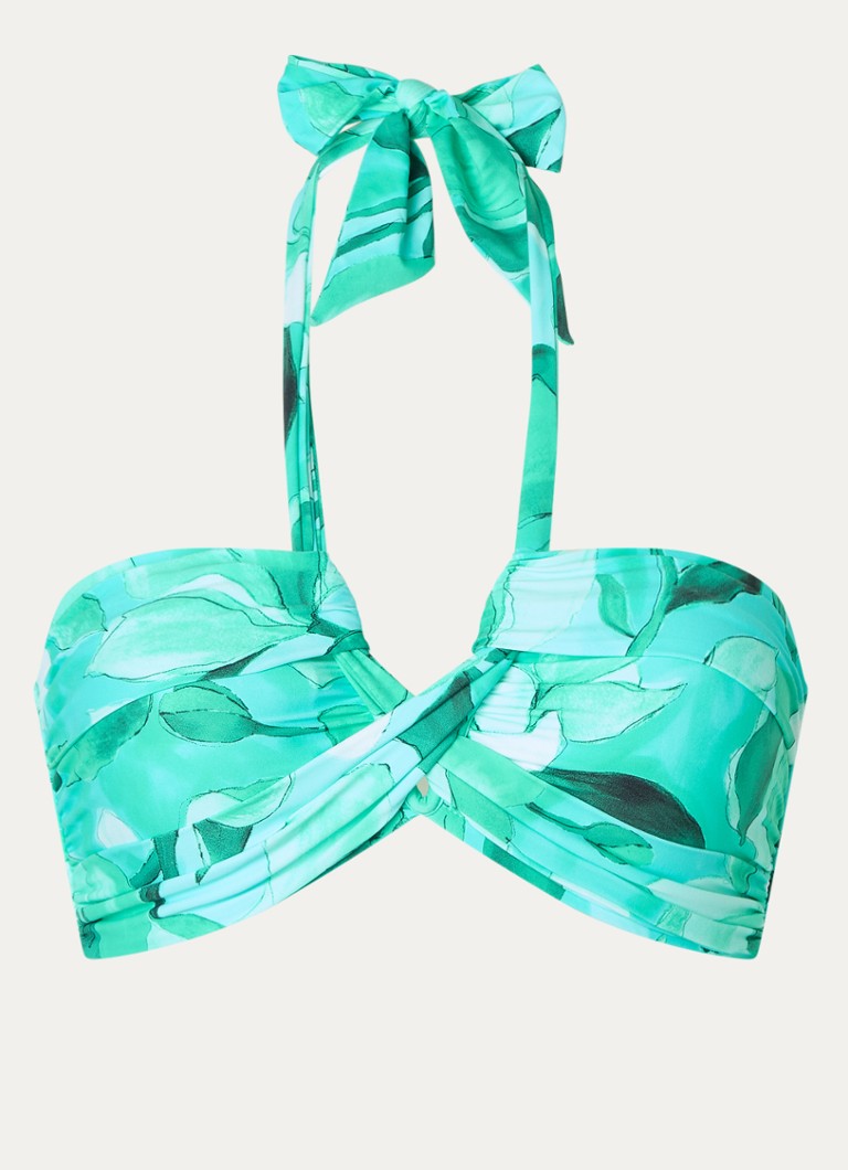 Seafolly Secret Garden párnázott, pántos bikinifelső virágmintával