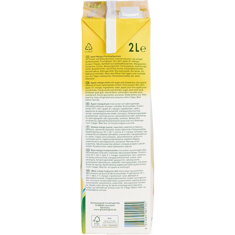 Juice 2 l eple/mango Glockengold