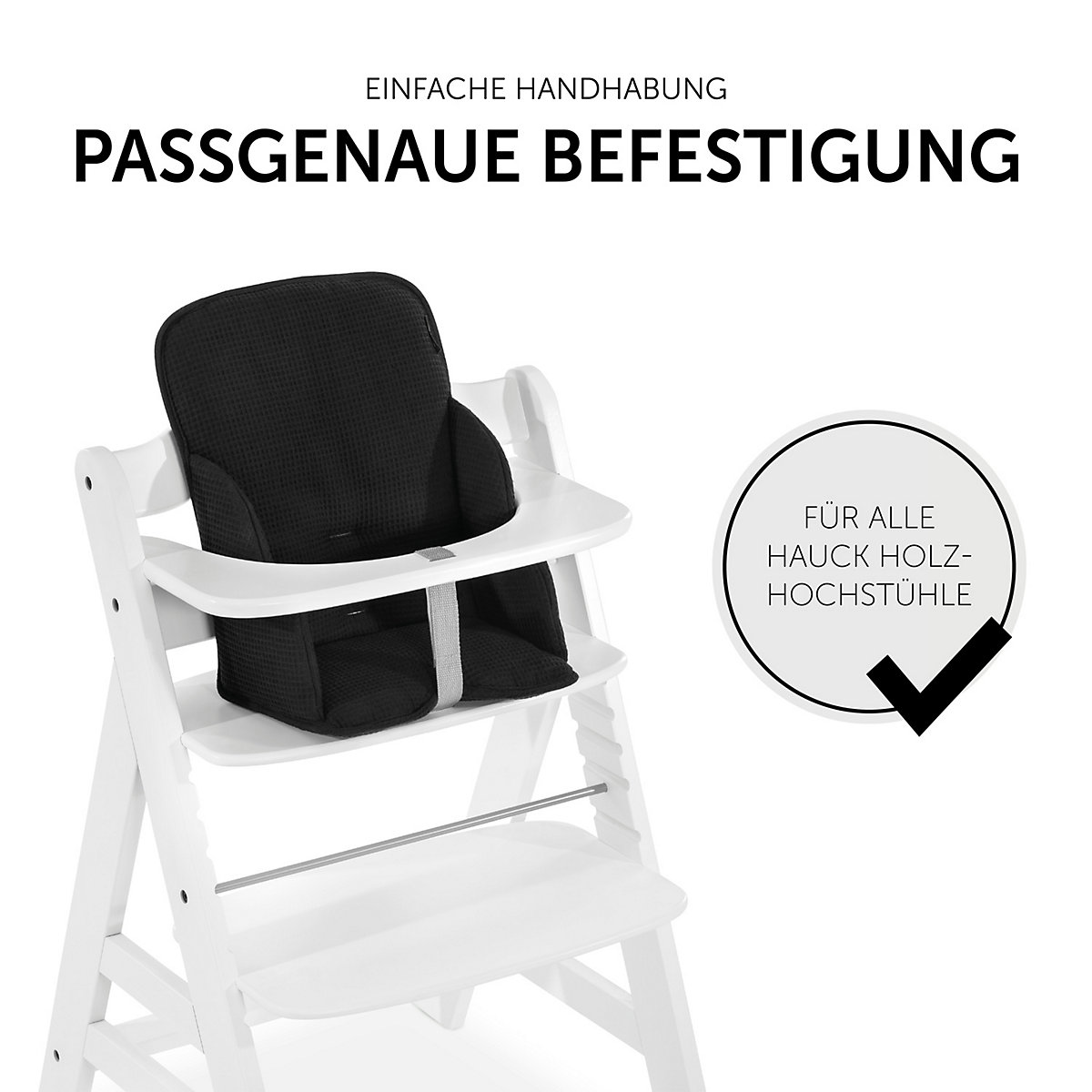Sitzverkleinerer Alpha Cosy Select, Waffle Pique Black
