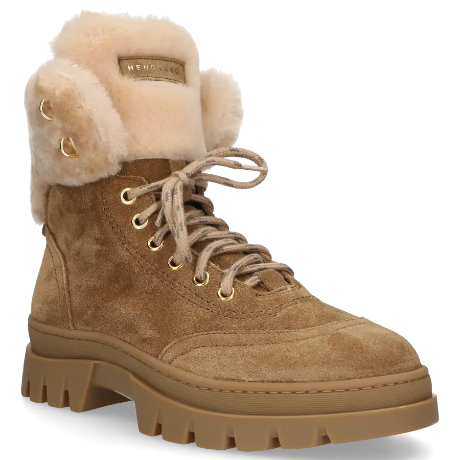 Henderson - Stiefeletten Beige ARINA Veloursleder - beige