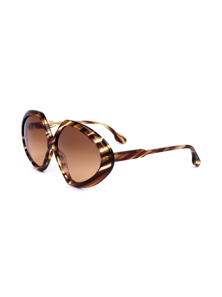 Victoria Beckham Damen-Sonnenbrille in Braun günstig kaufen 64