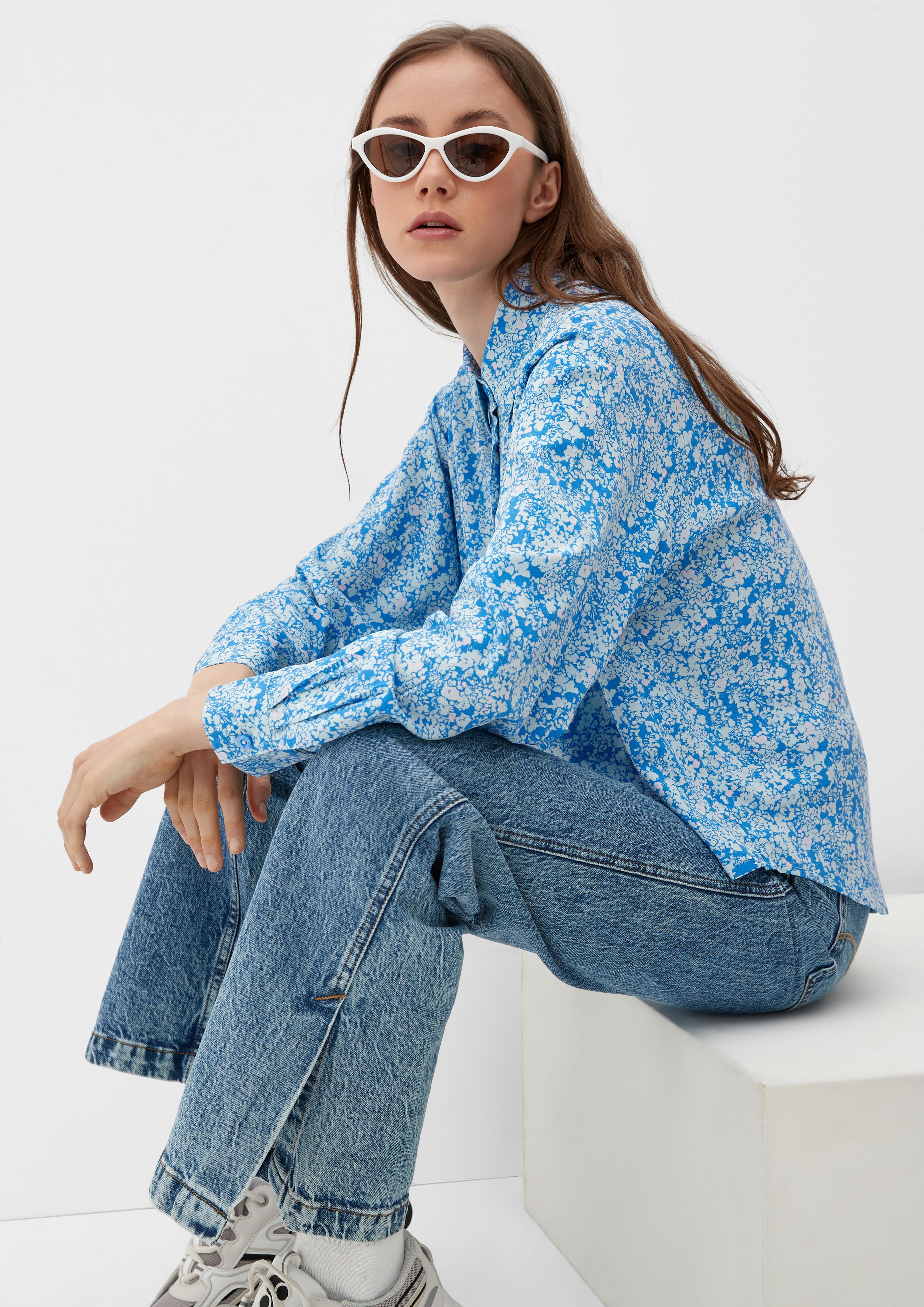 Viskosebluse mit Allover-Muster  2126744-60A2